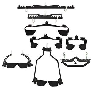 8pcs Multi Functional Integrated Gym Equipment Attachment Fitness Accessories Pull Back Handle Mag Grip