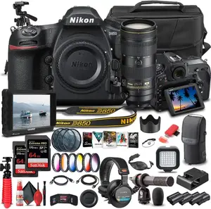 BEST PRICE for D850 FX D7500 DSLR Camera with 24-120mm f 4G AF-S ED VR Lens 64GB Pro With Extra Accessories