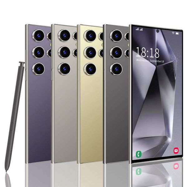 High Configuration 22+2TB S24 Ultra Smart Phone 2024 Dual SIM Gesichts ID Smartphone Big Screen 108MP Unlock Mobile Phones